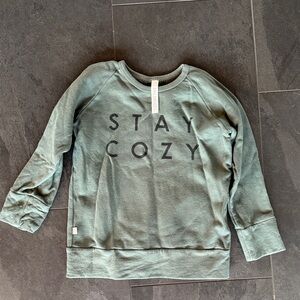 Stay Cozy Kids Sweatshirt - Teal